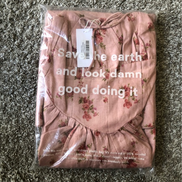 Reformation Pink Floral Midi Dress - Picture 3 of 6